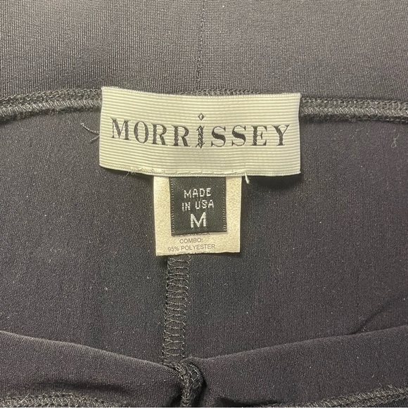 Morrissey Y Dark Gray and Black with Velvet Detail Skinny Leggings - Picture 11 of 15